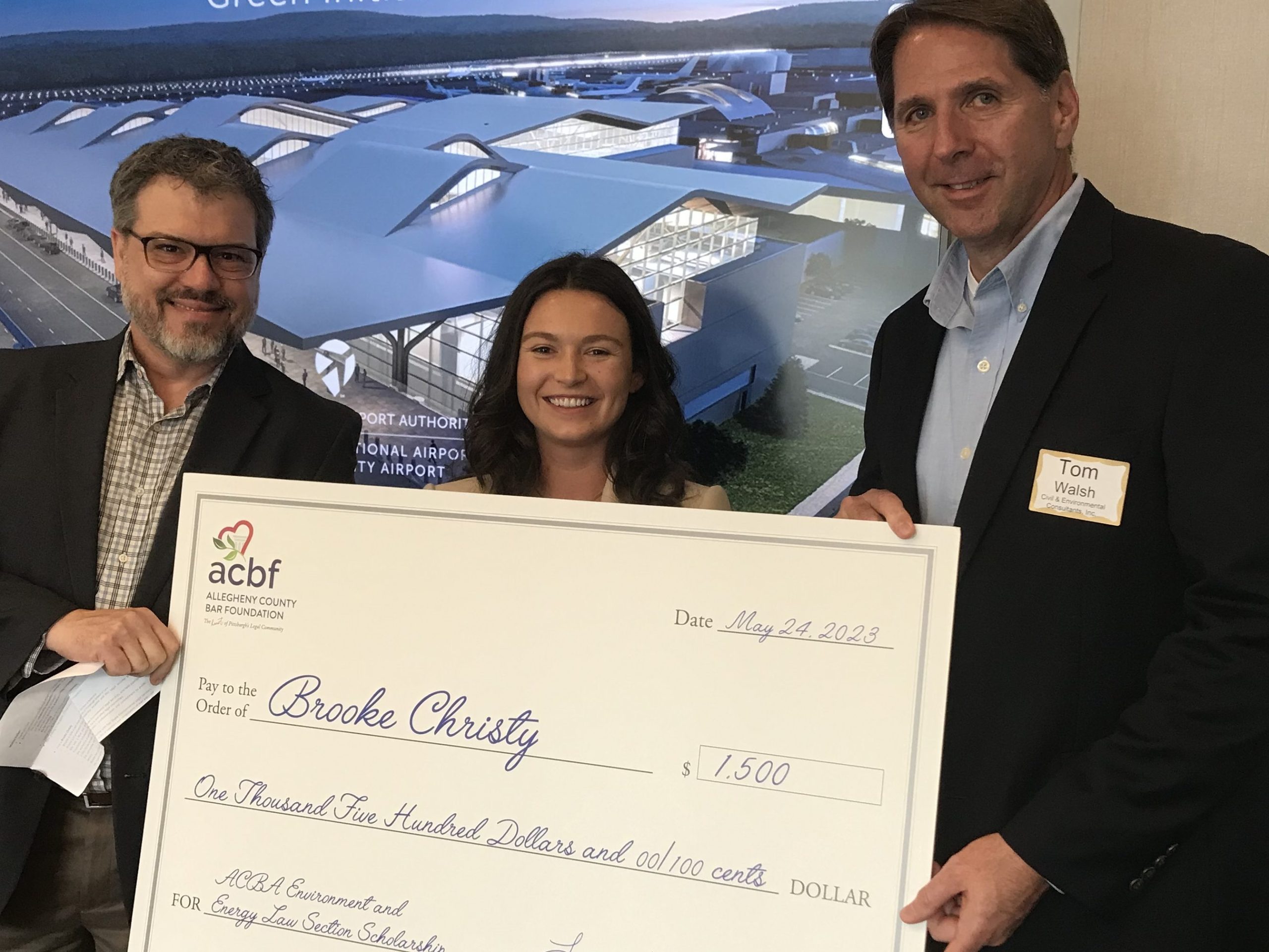 Brooke Christy accepts scholarship from ACBF