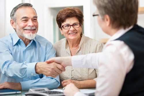 Attorney helping couple